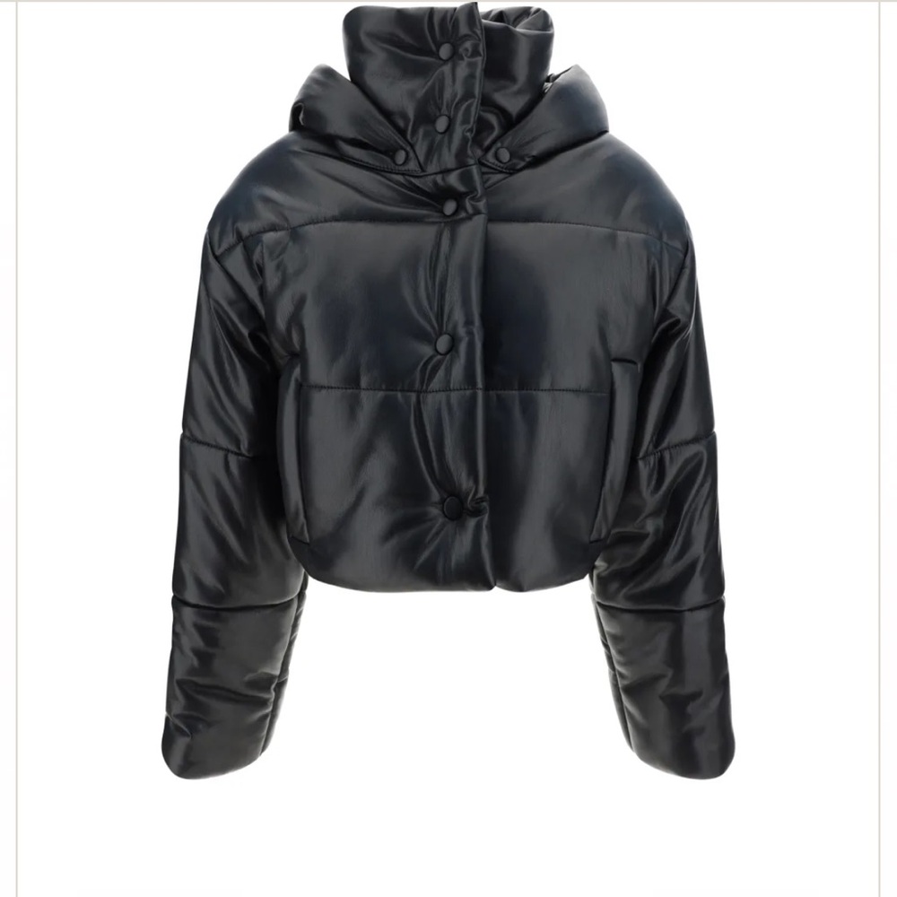 Nanushka Black Puffer Jacket Small - removable hood